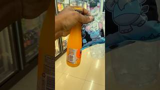 Orange juice with lemon grass jelly n thailand 7eleven asmr howto foryou restock shortsfeed [upl. by Atsilac93]