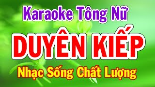 Karaoke Duyên Kiếp Tông Nữ Nhạc Sống Thành Lý Organ [upl. by Diskson318]