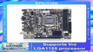 ENVINDA B75 Motherboard LGA 1155 Dual Channel DDR3 Memory SATA III USB Review [upl. by Ynogoham]