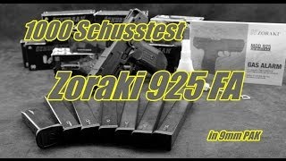 1000 Schusstest mit der Zoraki 925 in Full Auto [upl. by Eisoj776]