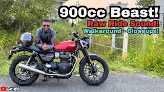 Triumph Bonneville Street Twin 900HT  Raw Sound amp Raw Ride  AmgK triumphmotorcycles [upl. by Tollmann]