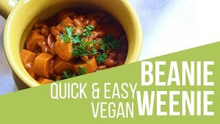 Quick and Easy Vegan Beanie Weenies  Lean Green DAD [upl. by Ydassac820]