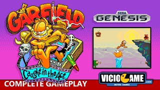 🎮 Garfield Caught in the Act Mega Drive Complete Gameplay [upl. by Akirdna641]