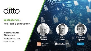 Spotlight On RegTech and Innovation webinar  panel discussion [upl. by Hpsoj905]