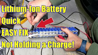 Explained for BEGINNERS Lithiumion Battery not holding charge How to Diagnose and FIX [upl. by Enirolf]