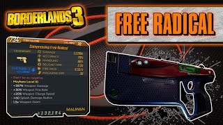 Legendary Item Guide  Free Radical  Borderlands 3 [upl. by Leviralc280]