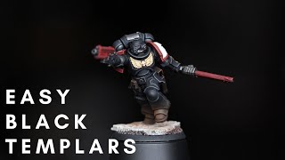 How to Paint EASY Black Templars  Painting Your First Warhammer [upl. by Melac933]