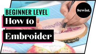 Embroidery Tips For Beginners [upl. by Skardol461]