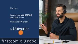 How to access your voicemail messages on your Yealink T54W for Universe [upl. by Silvano]