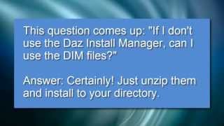 DAZ Studio Beginner Tutorials What Are CF and DIM Files DAZ Install Manager [upl. by Adnilab]