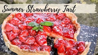 Rustic Strawberry Tart Easy Scottish Recipe [upl. by Mieka43]