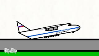 Aeroflot flight 9981 flipaclip animation  EP13 [upl. by Nahtaj]