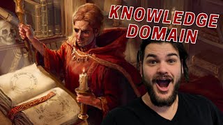 Knowledge Domain Cleric Subclass Deep Dive  DampD 5e [upl. by Katuscha748]