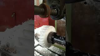 Milling machine cutter spur gear Teflon gear automobile machinical woodworkingmachinesortvideo [upl. by Keldah]