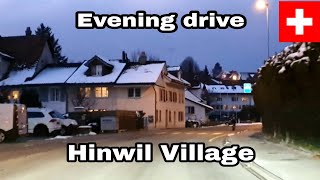 EVENING DRIVE HINWIL VILLAGE SWITZERLAND [upl. by Purcell]