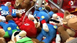 ☑️ Checking Out The Arcade at Six Flags Fiesta Texas  Fun Theme Park Arcade Gameplay  ClawD00d [upl. by Russon]