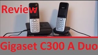 Lars Reviews  Siemens Gigaset C300 A Duo DEUTSCH [upl. by Nlycaj]