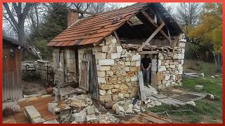 Man Buys Old Ruin and Renovates it into Amazing Tiny HOUSE  Start to Finish byWorksandmechanic [upl. by Tserof288]