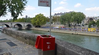 Wildpinkler an der Seine Paris echauffiert über FreiluftUrinal  DER SPIEGEL [upl. by Binah75]