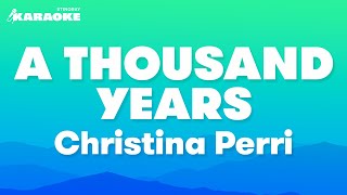 Christina Perri  A Thousand Years Karaoke Version [upl. by Eveivaneg356]