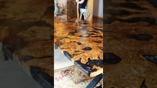 Massive custom olive wood table build wood epoxy woodworking custom olivewood resin art [upl. by Forsyth460]