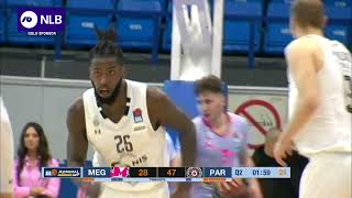 Dunk by Mathias Lessort Mega Mozzart – Partizan NIS 1042022 [upl. by Gustin636]