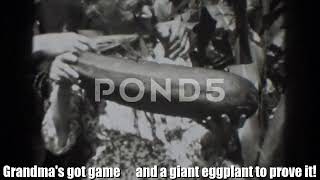 Grandmas got game – and a giant eggplant to prove it [upl. by Ydnas]