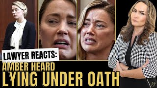 Amber Heard Caught Lying Under Oath Lawyer Reacts [upl. by Rhtaeh440]