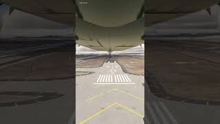 Bottom view of the airplane when landing shorts [upl. by Aiz982]