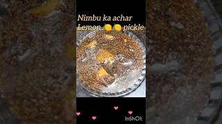 Nimbu ka achar youtube food easy cooking shorts [upl. by Herr]