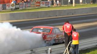 Arnie quotthe Farmerquot Beswick crash and hits the wall at Cordova Dragway [upl. by Bendick]