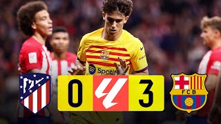 Atletico Madrid vs Barcelona 03 La Liga 202324  MATCH REVIEW [upl. by Yerffoeg]