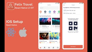 Setup Felix Travel  React Native Template App for IOSAndroid with MacOS [upl. by Yensehc]