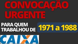 CAIXA ESTÃ CONVOCANDO QUEM TRABALHOU DE 1971 A 1988 PRA PAGAMENTO DO PIS  VEJA QUEM VAI RECEBER [upl. by Ivon]