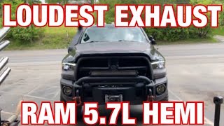 Top 5 LOUDEST Exhaust Set Ups for RAM 57L HEMI [upl. by Ennylhsa]