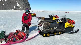 PhD Student Parker Levinson And A WellOutfitted Sea Ice Snowmobile Sled [upl. by Marteena778]