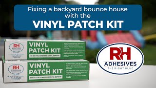 Inflatable Bounce House Repair with RH Adhesives Vinyl Patch Kit [upl. by Alhahs975]