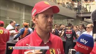 Sebastian Vettel amp Charles Leclerc Interviews  Brazilian GP PostRace 2019  Formula 1 [upl. by Cordey501]