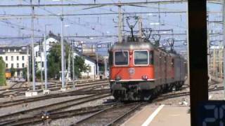 SBB Re 66 quot11612 Regensdorfquot amp quot11684 Uznachquot fahren vorbei [upl. by Trinity262]