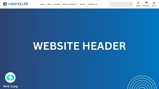 Website Header HTML5  Create HTML CSS Header  Tutorials for Beginners  UI Design in 2024  Ecom [upl. by Eelyak375]