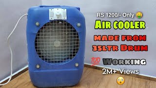 How to make Air cooler at home  35ltr Drum air cooler  Hand made air cooler  air cooler [upl. by Mathilda]