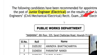 WBPSC JE Result 2024  Cut Off Marks Merit List [upl. by Yadrahc]