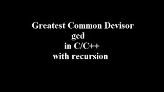 program to find gcd in c  how to find greatest common divisor in c [upl. by Aillicsirp]