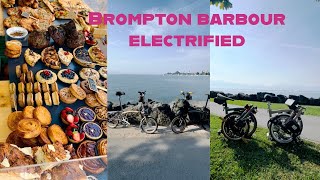 Brompton Barbour  Electrified  Brompton in Europe  DIY  Swytch [upl. by Witkin817]