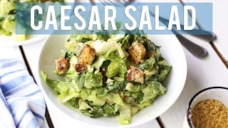 Vegan Caesar Salad  EASY  HEALTHY LUNCH [upl. by Drofxer512]