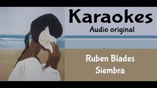 Ruben Blades Siembra Karaoke [upl. by Tem881]