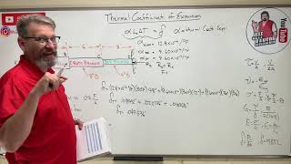 Mechanics of Materials Lesson 21  Thermal Coefficient of Expansion Axial Elongation [upl. by Eelsew499]