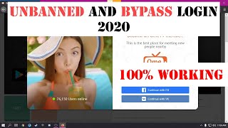 How to Unbanned And Bypass Login on OmeTV  Facebook and VK Login Bypass Ome TV [upl. by Kcirdes]