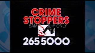 CRIME STOPPERS ORIGINAL TV COMMERCIAL late 1980s [upl. by Nagyam]