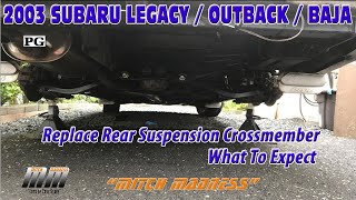 2003 Subaru Replace Rear Suspension Crossmember  Subframe [upl. by Gordon]